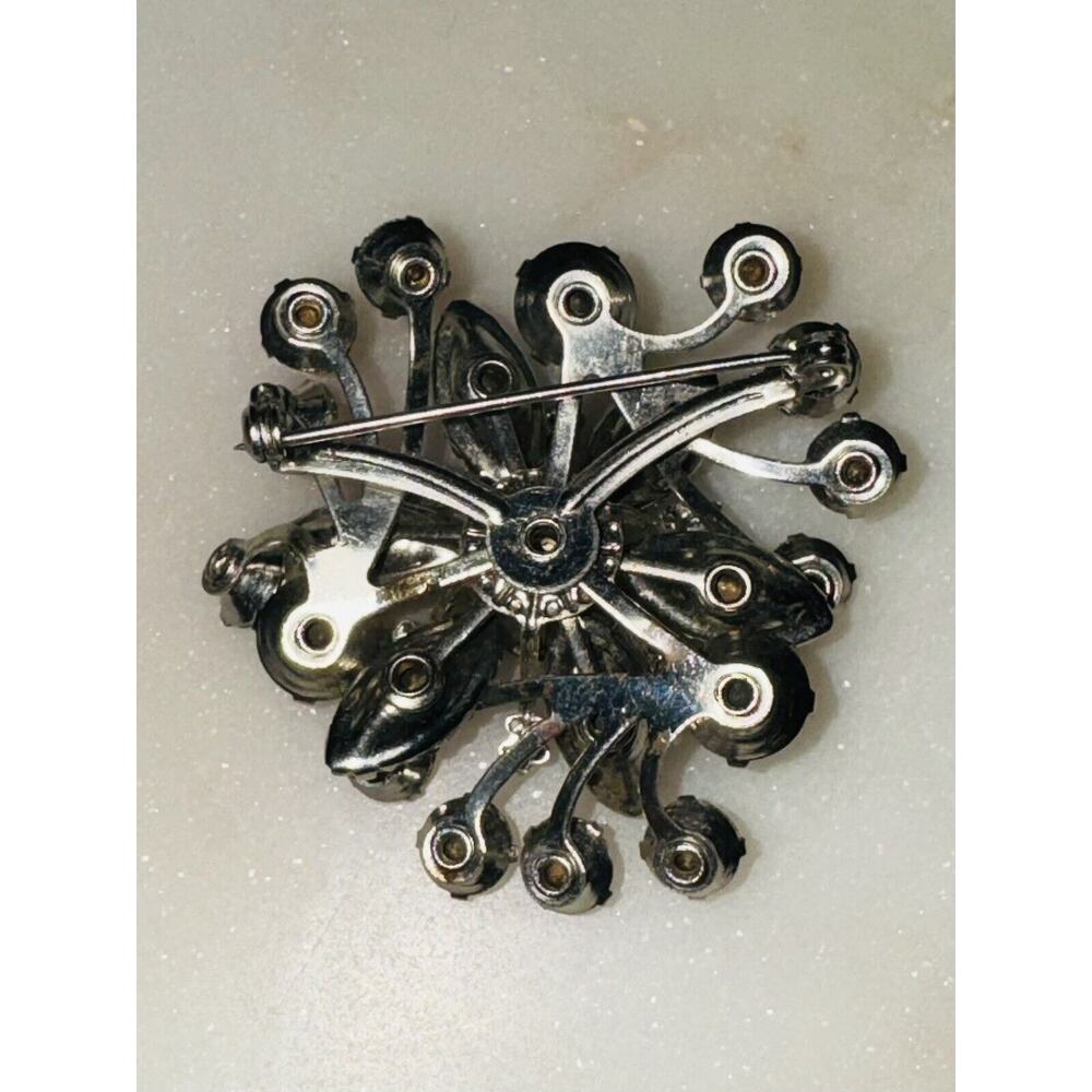 Vintage Rhinestone Brooch Pin - Picture 4 of 5